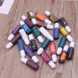 24 cores conjunto de tinta de álcool tintas de desenho resina cola epoxy difusa pigmento líquido resina epoxy pintura tintura 10ml cada arte artesanato dropship - Image 4
