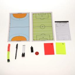 Prancheta magnética do futebol com cartões amarelos e vermelhos, Coaching Boards, futebol treinadores Score Sheet - Image 6