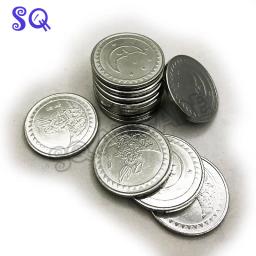 100pcs por saco Arcade Style Gaming Coin Tokens 25*1.85mm Fichas de aço inoxidável para Arcade MAME Amusement Machine Cabinet - Image 1