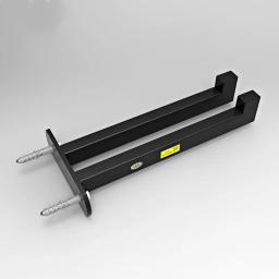 Haste de armazenamento para parede, de academia, fitness, pendurado, com haste de exibição, suporte para barra de casa - Image 2