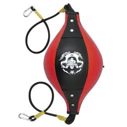 Qualidade couro do plutônio bola de perfuração pêra saco de boxe inflável reflex velocidade bolas treinamento fitness double end boxe velocidade bola nova - Image 5