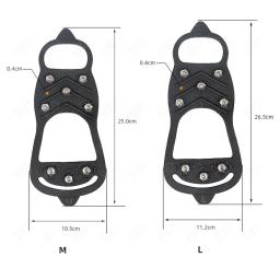 Eid 8 dentes escalada crampons para caminhada de inverno ao ar livre sapatos de pesca no gelo sapatos antiderrapante sapatos aço manganês cobre unisex - Image 6