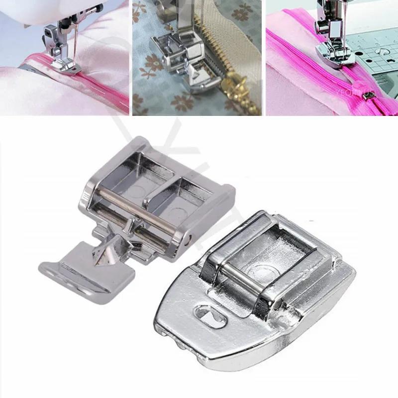 2 tipos de zíper para máquina de costura, máquina de costura doméstica, acessórios para cantor, irmão, janome, etc - Image 1