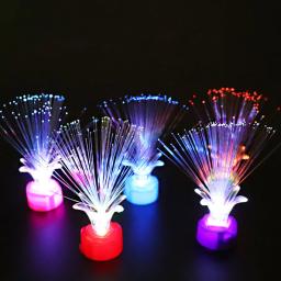 Luz colorida da rosa do diodo emissor de luz da fibra ótica, lâmpada da novidade do humor da fibra ótica para a decoração da festa em casa do brinquedo das crianças - Image 2