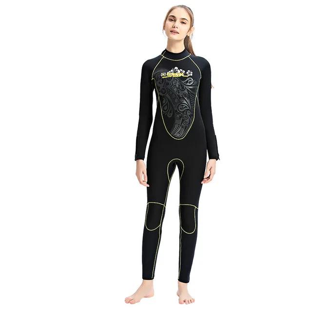 Roupa de Mergulho Feminina em Neoprene 5mm para Aventura Subaquática em Água Profunda
