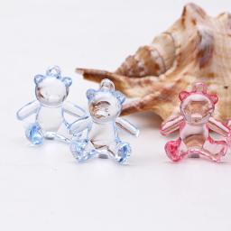 Mini Rosa e Azul Urso De Leite Decoração, Favor Do Chuveiro Do Bebê, Festa De Batizado, Anúncio De Nascimento, Caixa De Presente De Bolo, 30Pcs - Image 1