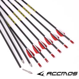 Coluna de flechas de carbono puro, tiro com arco, caça, tiro, 6 pcs, 12pcs, 250, 300, 350, 400, 500, 600, 700, 800, 900, 1000 ID, 4,2mm, 31 polegadas - Image 5