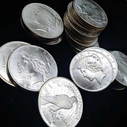 Conjunto completo de moedas eua 24 peças 1921-1935 dólar da paz revestimento de prata cópia coleção de moedas - Image 3
