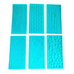 Utensílio de estampagem de cerâmica com 6 unidades, forma para escultura, textura de cerâmica, faça você mesmo, pedrinho, paredes de argila - Image 5