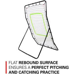 Pitch back baseball softball rebounder arremesso jogando prática parceiro ângulo ajustável pitchback trainer tela para crianças - Image 2
