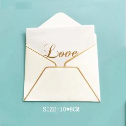 Envelopes para convite, festa de casamento, cartões de visita, presente, envelope, pérola, branco, vintage, 100mm x 80mm, 10 peças - Image 6