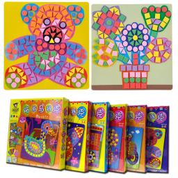 Adesivo infantil de brinquedo, mosaico divertido, kit de arte e artesanato para crianças, decoração de atividade infantil, brinquedo educativo - Image 1