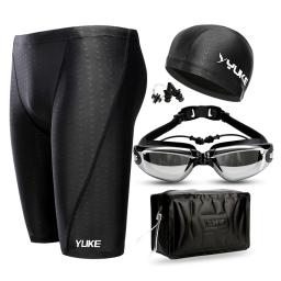 Shorts de natação masculino, à prova d'água, equipamento de natação, com protetor de ouvido, sunga, cueca, calça de nado, 2019 - Image 6
