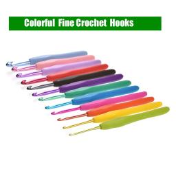 Conjunto de agulhas de crochê, ganchos de crochê com estojo, confortável para aderir, agulhas extra longas de crochê - Image 5