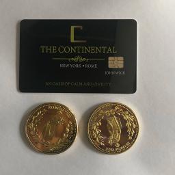 Cartão original para cosplay, acessório para hotel, 2 peças, coleção de presentes para homens e mulheres - Image 1