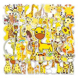 10/50 pçs bonito girafa anime adesivo para computador portátil notebooks papelaria personalizado adesivos para crianças estéticas artesanato suprimentos - Image 4