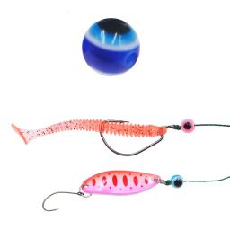 Conjunto de 50 contas de pesca acrílico peixe-like, 4/6/8mm, kit diy para pesca no baixo, diy - Image 3