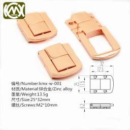 Kimxin-conjunto de caixas compostas para relógio, dobradiça e trava para armário, conjunto de joias, acessórios de metal com parafuso - Image 3