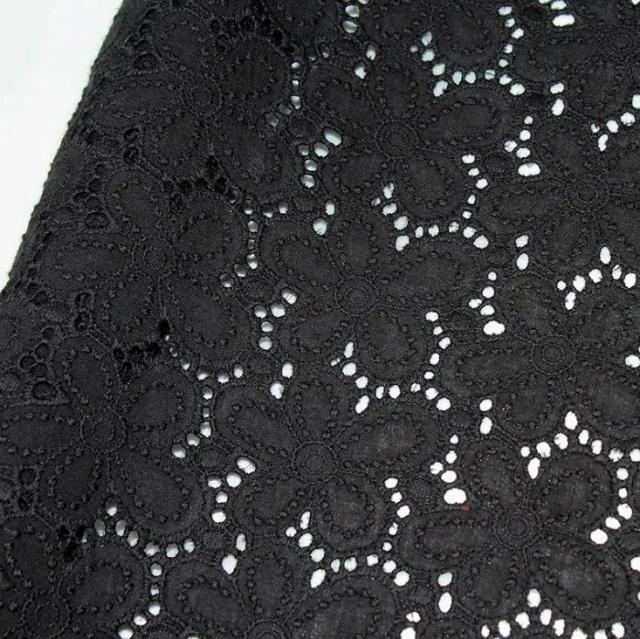 Pano de Algodão Colorido para DIY: Tela Bordada de Laço, Vestido Artesanal e Acessórios para Casa - Largura de 130cm