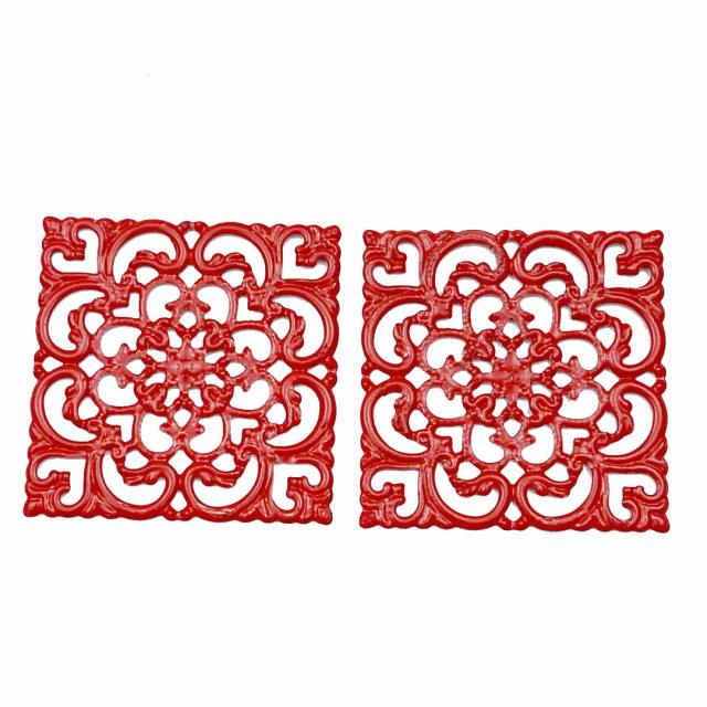 Conjunto de 20 Ornamentos Ocos de 40mm em Tom de Bronze para Artesanato e Acessórios de Joias em Atacado