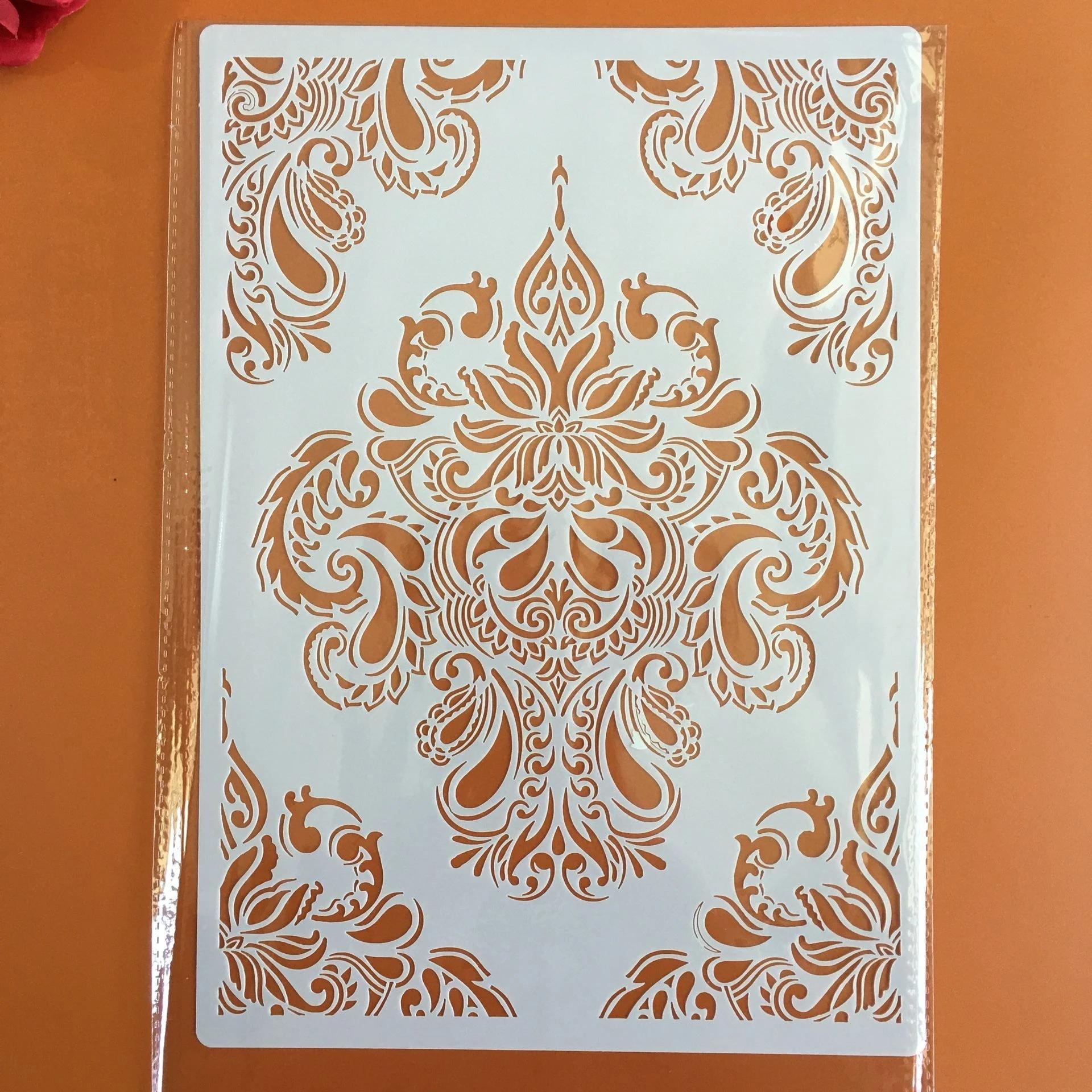 Estêncil para pintura de parede em a4, estêncil para decoração de flores e carimbos de parede - Image 1