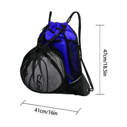 Saco portátil da bola do esporte, trouxa do armazenamento, basquetebol, futebol, voleibol - Image 5