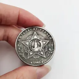 Moeda Comemorativa da União Soviética, CCCP & Tanque, Estrela de Cinco Pontas, Artesanato de Coleção, Lembrança, Decoração - Image 5