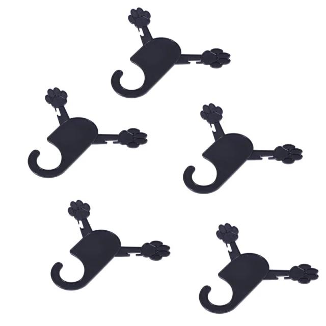 Cabide para Roupas de Estimação em Forma de Pata com 5 Peças - Suporte e Acessórios para Secagem de Cachorros