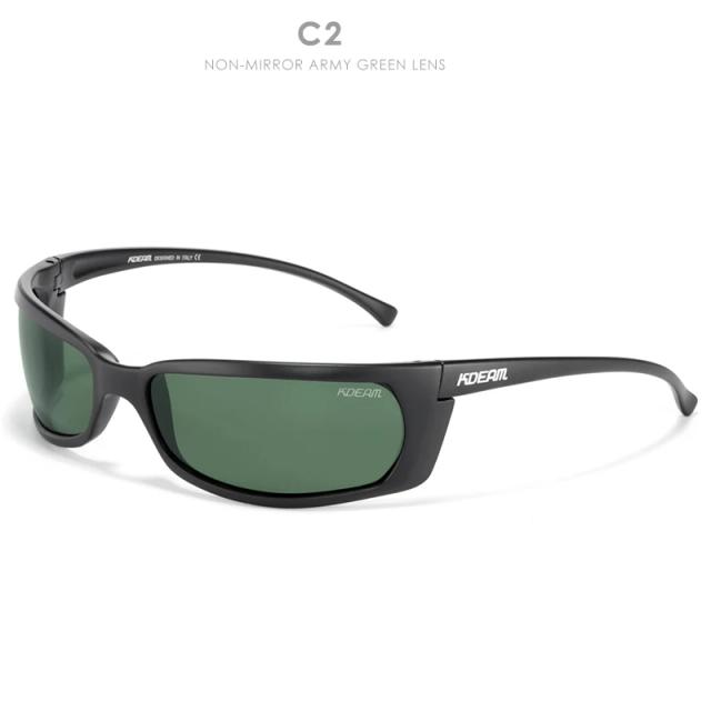 Óculos de Sol Masculinos Kdeam com Lentes Polarizadas para Esportes ao Ar Livre - Design Minimalista 2021 e Capa Rígida Inclusa