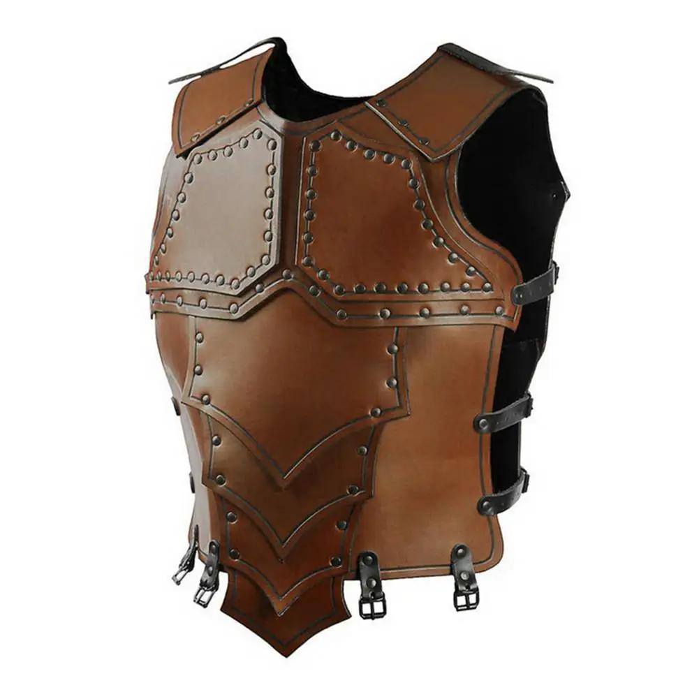 Estilo medieval colete armadura ajustável armadura no peito para homens equestre esgrima medieval retro guerreiro traje para festa cosplay - Image 1