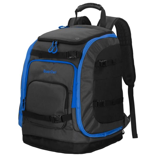 Mochila Soarowl 65L para Esqui: Grande Capacidade, À Prova d' Água e Ideal para Botas, Capacetes e Esquis