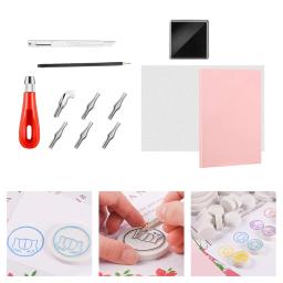 Kit De Fabricação De Carimbo De Borracha, Esculpindo Blocos, Bloco - Image 4