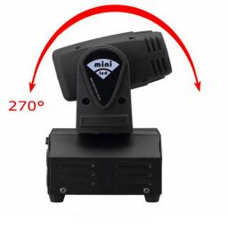 Mini cabeça móvel levou luz 10w, dmx512, dmx512, efeitos spot, iluminação do palco para dj, festa, boate, rgbw, 2 pcs/lot - Image 3