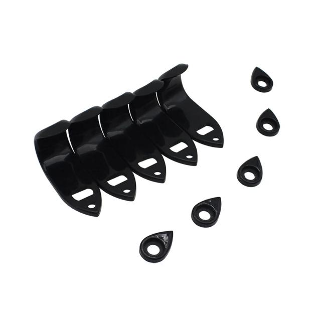 Acessórios para Saxofone: Conjunto com 5 Suportes de Dedo em ABS para Alto, Tenor e Soprano