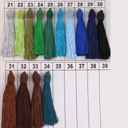 Borla De Seda Do Poliéster Para Artesanato, Bola Parafuso, Artesanato De Franja, Jóias DIY, Costura, Pingente De Roupas, Acessórios De Decoração, 10Pcs - Image 6