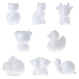 Modelagem animais forma bolas de espuma de poliestireno branco isopor artesanato para presentes de natal diy fontes de festa de casamento decoração - Image 1