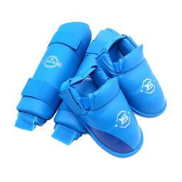 Mma karate taekwondo muay thai caneleiras guardas com pé destacável insteps sanda boxe kickboxing perna bezerro equipamentos de proteção eo - Image 6