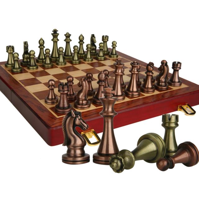 Jogo de Tabuleiro de Xadrez Magnético em Metal para Adultos e Crianças - Conjunto Profissional e Portátil para Iniciantes