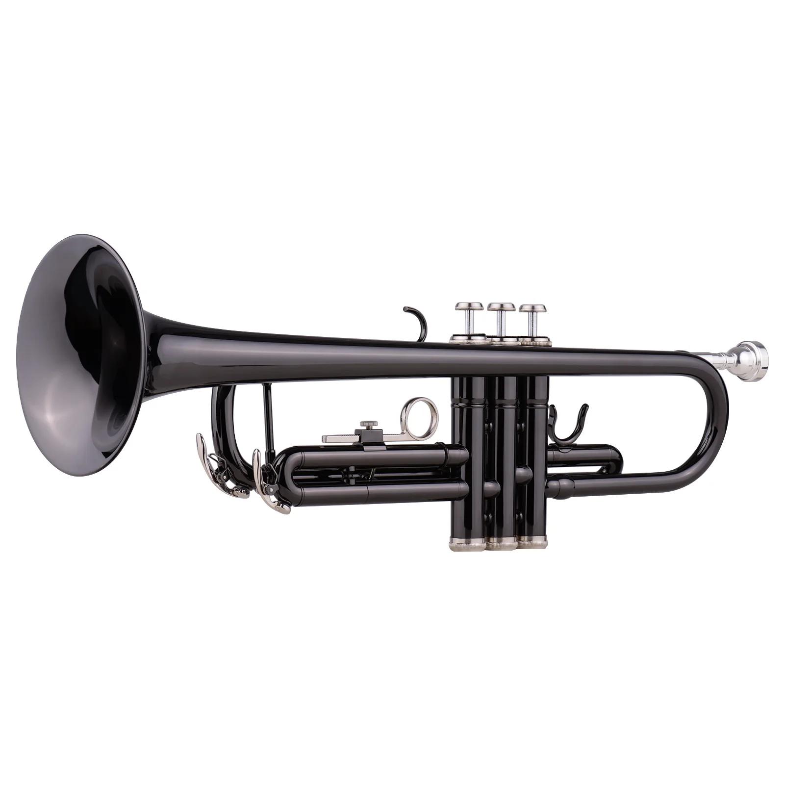 Muslady-Conjunto de trompete em latão para iniciantes, estudante com estojo rígido, bocal de alças, luvas e pano, instrumentos musicais - Image 1