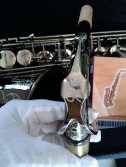 Saxofone com boquilha Case, JK SX90R, Black Nickel, Silver Alloy, Sax alto, Saxophone Instrumento Musical, Alemanha, Novo - Image 3