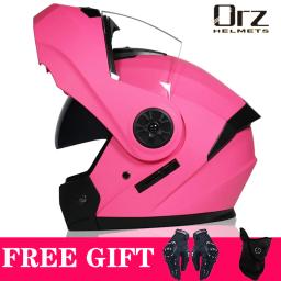Mais recente DOT aprovado segurança modular flip capacete da motocicleta viagem corrida lente dupla capacete viseira interior - Image 6