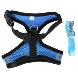Coleira para cães, de nylon, ajustável, sem tração, colete para cães grandes, coleira xl e médio, suprimentos para animais de estimação - Image 3