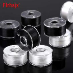FLRHSJX-Carretéis de bobinas para máquina doméstica, acessórios de costura, preto e branco, DIY - Image 4