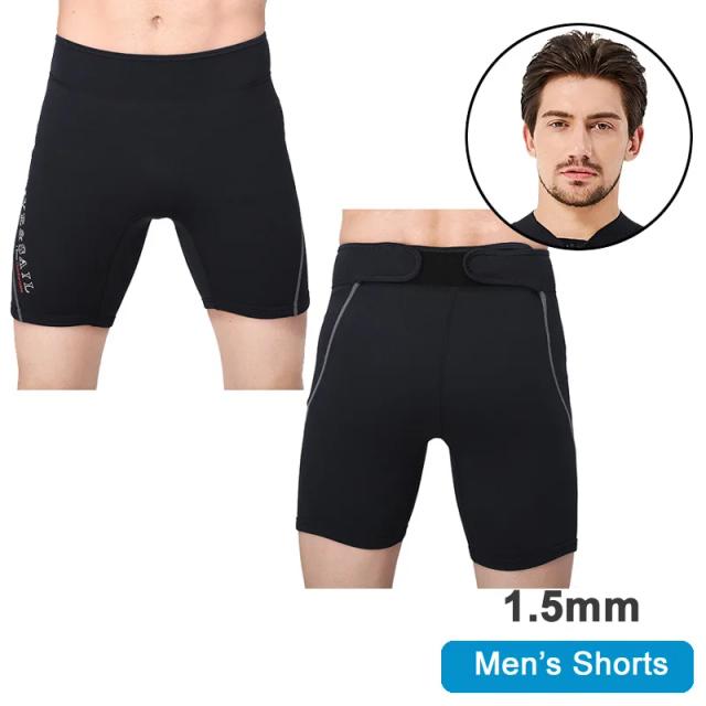 Shorts e Calças de Neoprene Unissex para Natação - Troncos Molhados e Leggings em Várias Espessuras (1.5mm, 2mm, 3mm)