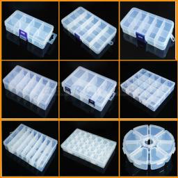 Caixa De Plástico Transparente Parafuso Compartimento Caixa De Jóias Brinco Display Case Recipiente Limpar Terminal Organizador Ferramenta Caixas De armazenamento - Image 1