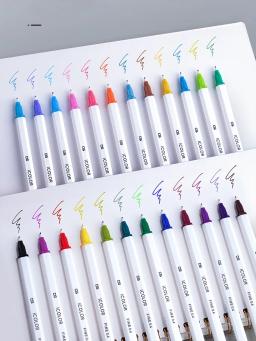 Conjunto de canetas de desenho com ponta fina 0.4mm, 6 peças, vários pontas em aquarela, para arte, marcador, pintura, grafite, material escolar a6218 - Image 5