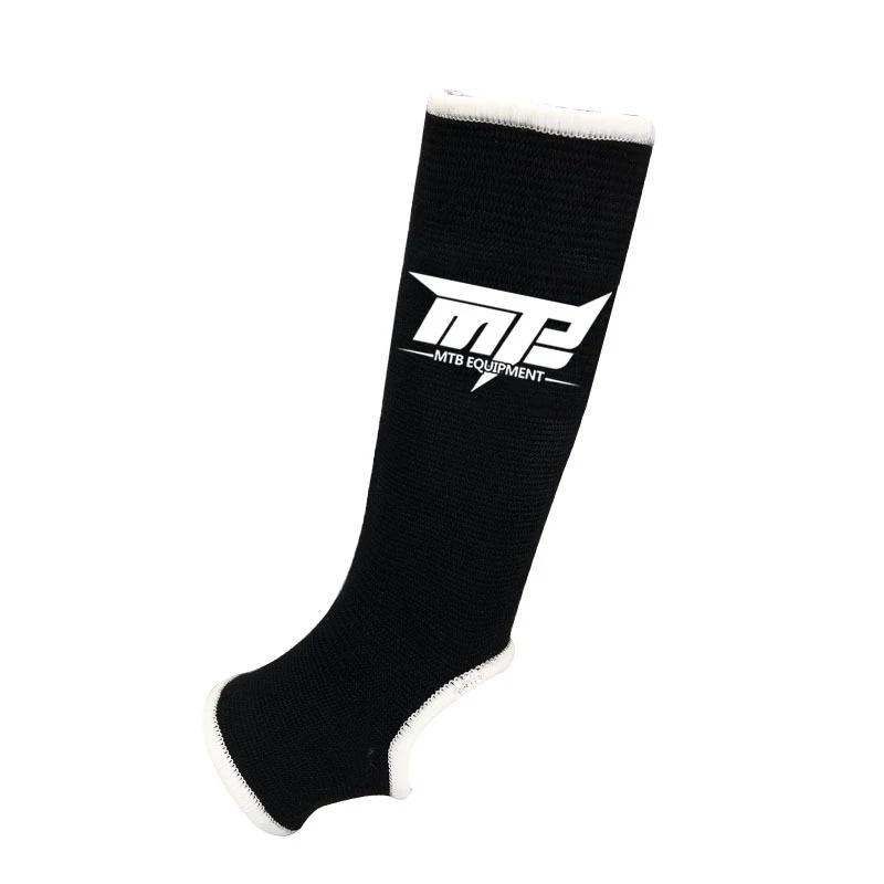 1 par mma boxe caneleiras tornozelo apoio homens mulheres crianças kickboxing equipamentos karate protetores sanda muay thai legging meias - Image 1