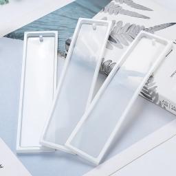Retângulo silicone marcador molde de resina diy bookmark molde fazendo resina cola epoxy jóias diy artesanato silicone molde transparente - Image 5