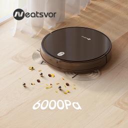Neatsvor x520 robô aspirador de pó 6000pa 5200 mah regular carregamento automático para varrer e esfregar casa inteligente - Image 4