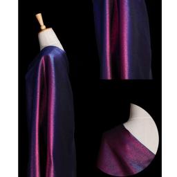 Unreal cor Flash tecido, lindo tecido jacquard iridescente, fios metálicos, tecido de poliéster, DIY roupas sacos, moda - Image 2